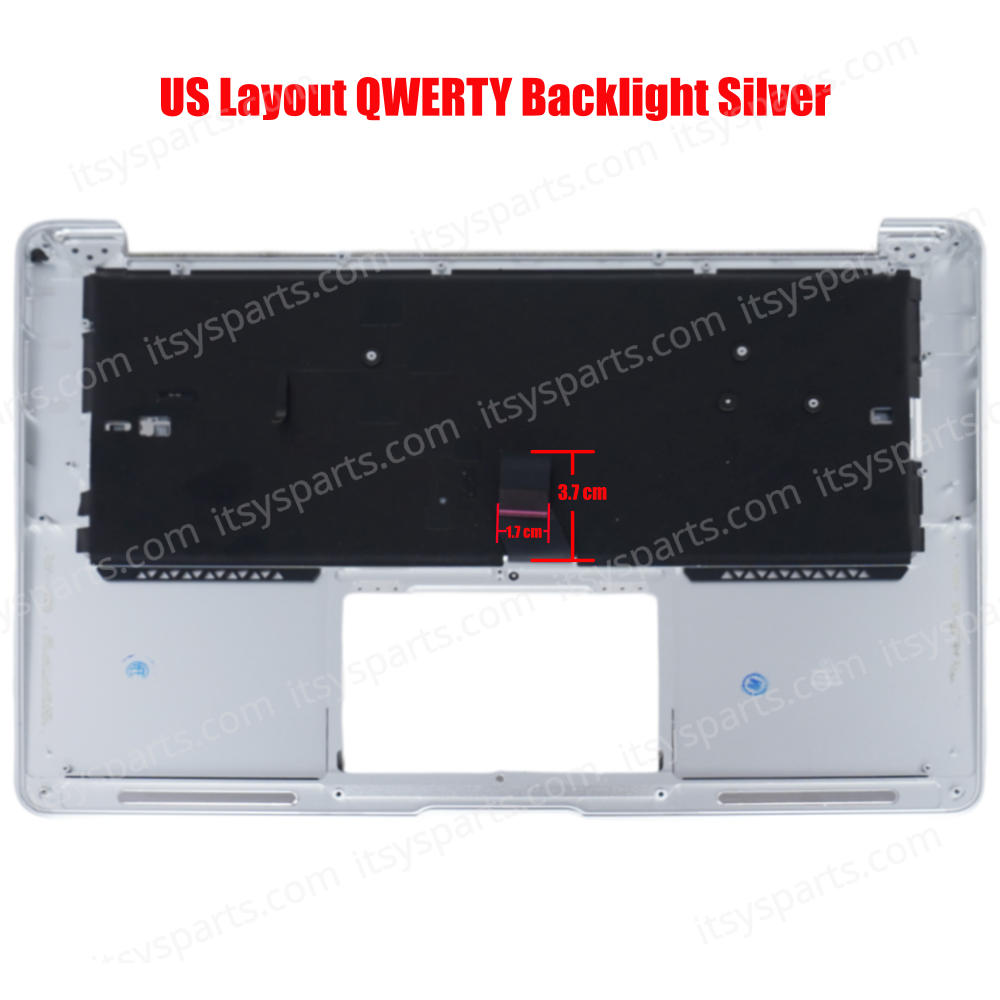 Laptop Keyboard Apple MacBook Air 13 A1466 2013-2017 661-7480 Top Case Laptop Keyboard (40543USTOPCASE)