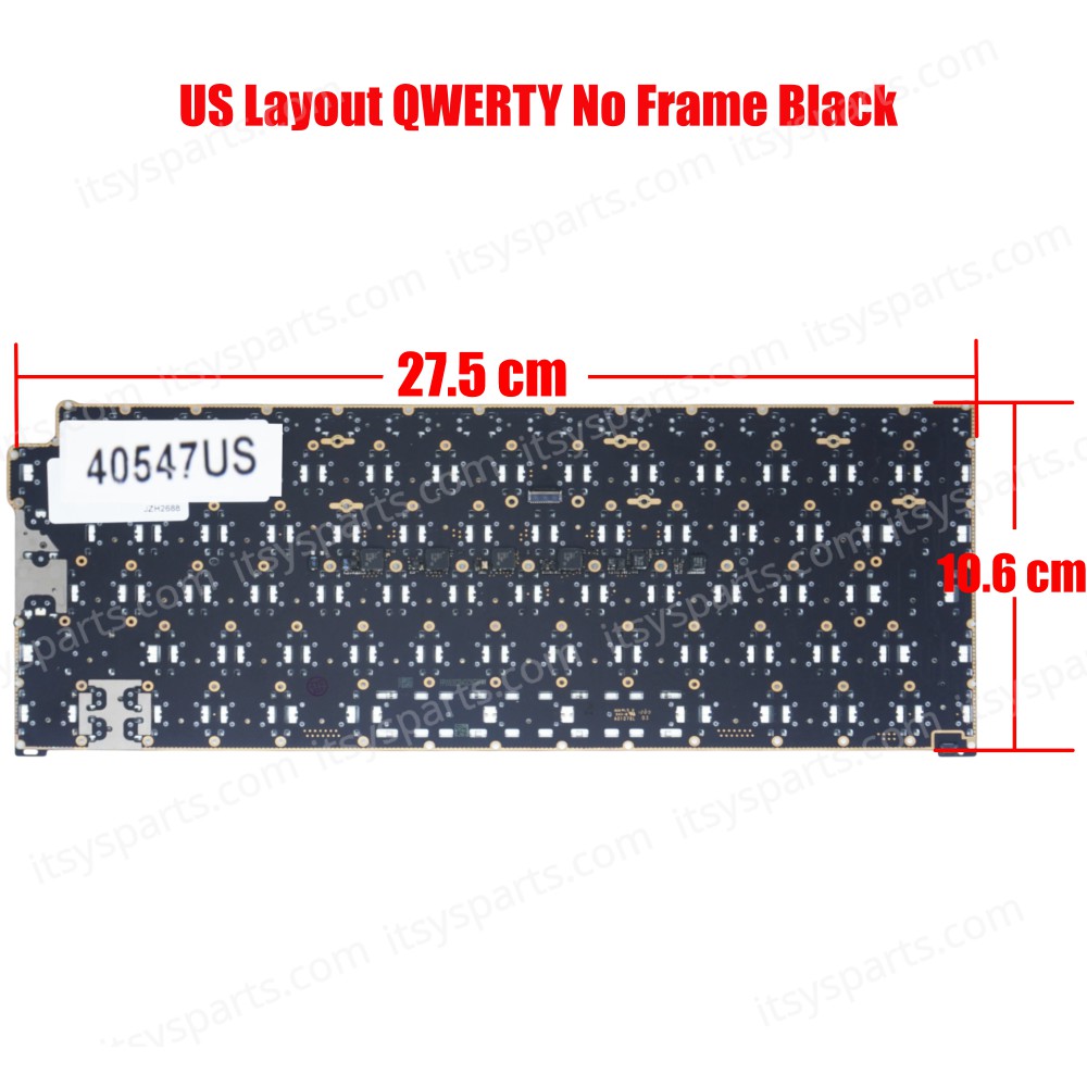 Laptop Keyboard - Keyboard for Laptop MacBook Air A1932 late 2018 (EMC 3184) MRE82LL/A (Ref. 40547US)
