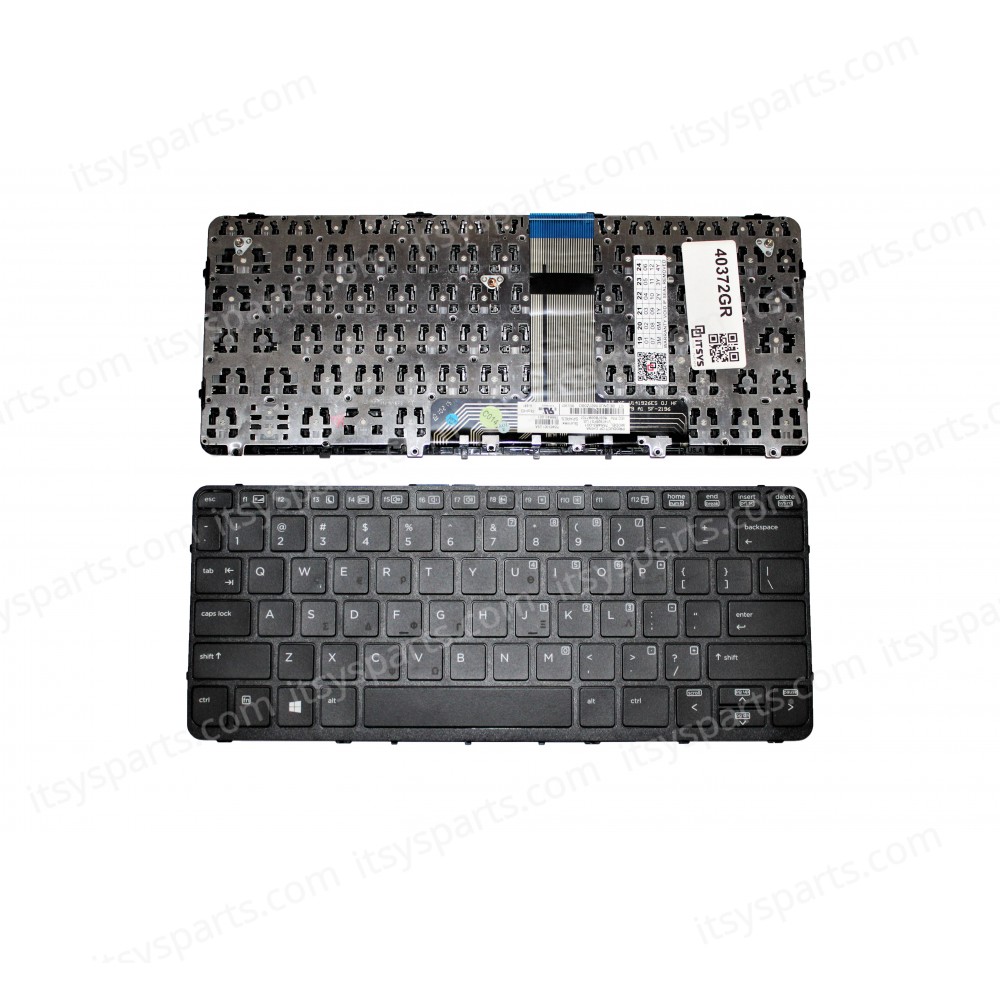 Keyboard Greek-Greek Laptop Keyboard HP Pro x2 612 G1 Black Greek GK Version - 757497-151 766641-151 6037B0099828 755497-151 NSK-CR3BV 9Z.N9WBV.30L 55497-161 nsk-cr3bv 9z. n9wbv. 31e(Code 40372GR)
