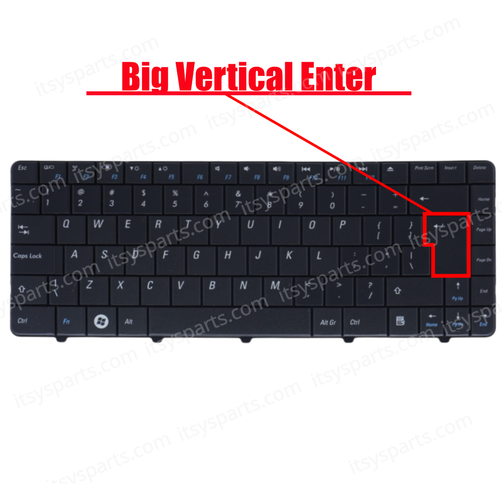 Laptop Keyboard for DELL Inspiron 11Z 1110 P03T PK1309L1A26 V109002AK1 US Black ( SKU.40548US )