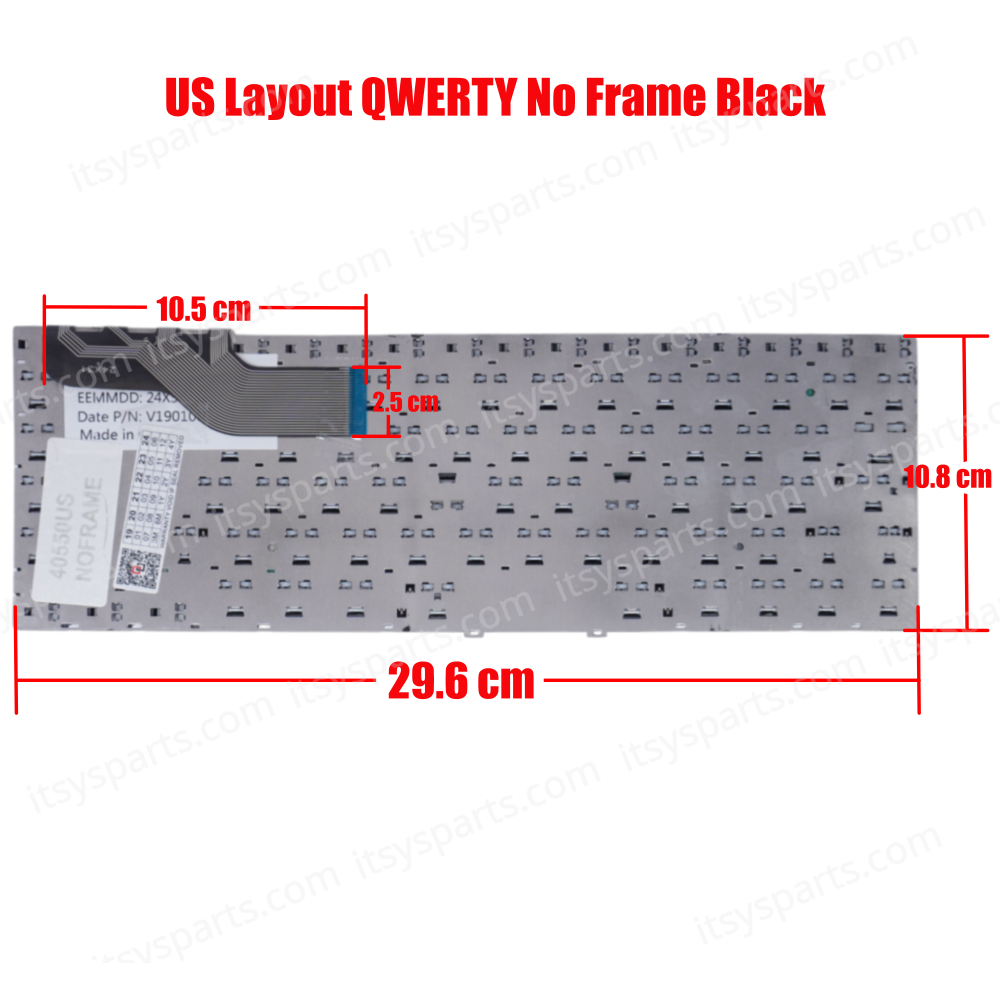 Keyboard Laptop Keyboard for Samsung NP275E4E NP270E4E NP270E4E NP300E4E 300E4E US layout no frame (Ref.40550USNOFRAME)