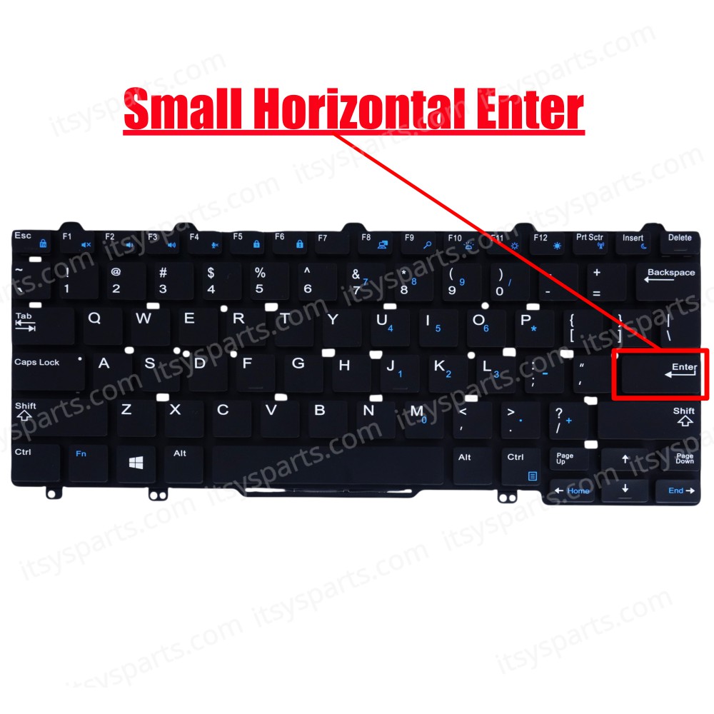 Laptop Keyboard - Keyboard for Dell Latitude E7250 E5250 E3160 MP-13P16GB6698 PK1313O2A12 4PTJF 04PTJF CN-04PTJF mp-13p26gbj698 (Ref. 40432USBACKLIT)