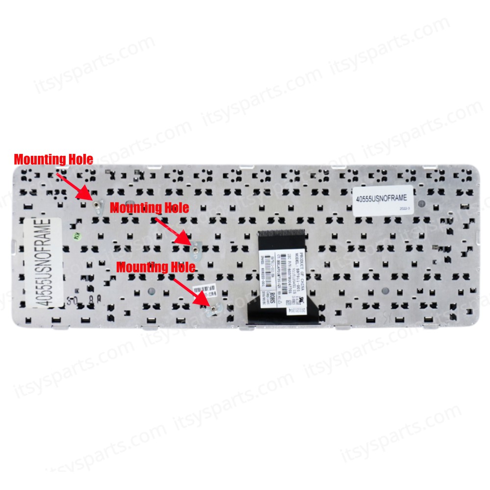 Keyboard Laptop Keyboard HP Pavilion dm4 dm4-1000 608222-001 US Black (Ref.40555USNOFRAME)