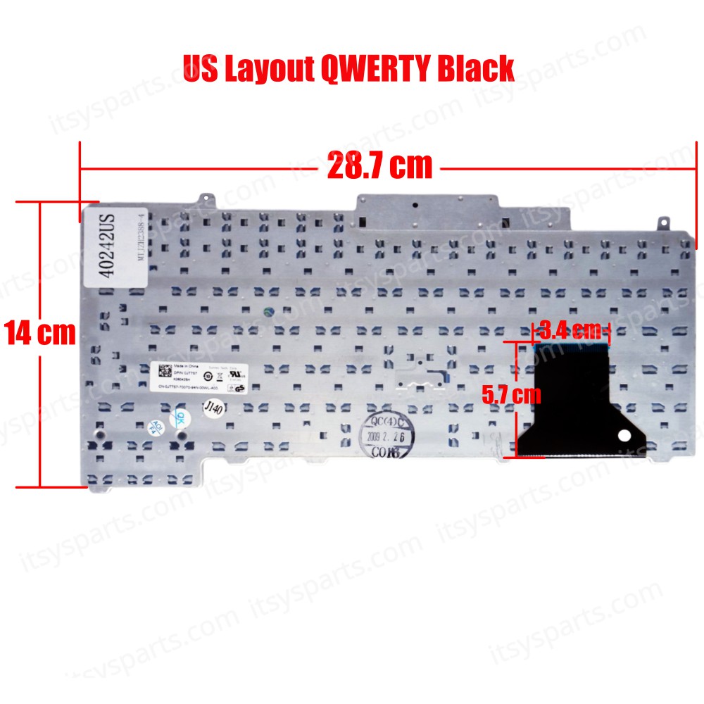 Laptop Keyboard Dell Latitude 9J.N782.40S 9J.N782.40T 9J.N782.41B 9J.N782.41E A012 A014 D013 D500U DR157 DR160 GM158 K060425X NSK-D500F NSK-D501A NSK-D501B NSK-D520S NSK-D5401 NSK-D5406 NSK-D540E NSK-D541B T013 T103 UC172 UP828 (Ref.40242US)