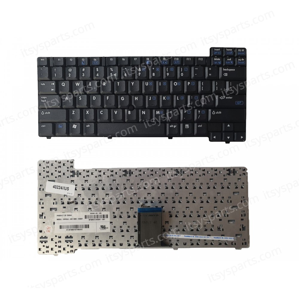 Keyboard-Keyboard Laptop for HP NC6000 NW8000 NX5000 NC5000 344391-001 332948-001 US Version Keyboard(Ref.40224US)