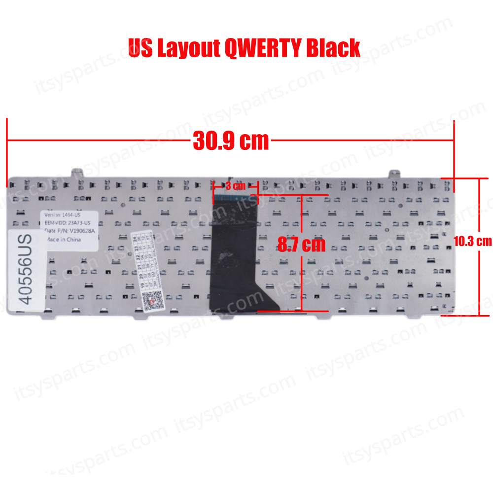Keyboard-Keyboard Laptop For Dell Inspiron 1464 6W8T8 6W8T8 06W8T8 (Ref.40556US)