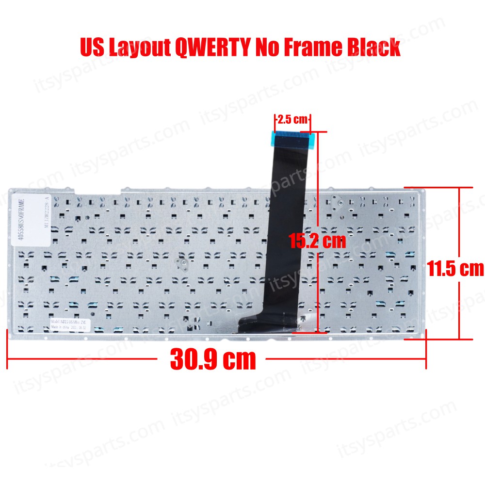 Keyboard-Keyboard Laptop For Asus X401 X401A X401U US keyboard black 13GN4O1AP030-1 (Ref.40558USNOFRAME)