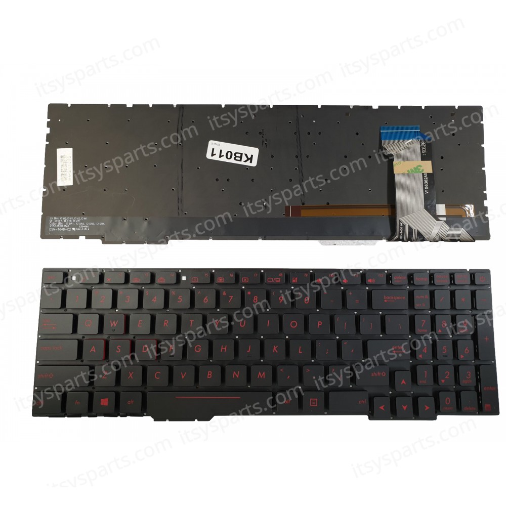 Keyboard Laptop For ASUS GL553 GL553V GL553VW ZX553VD ZX53V ZX73 FX553VD FX53VD FX753VD FZ53V (SKU.40561USNOFRBACKLIT)
