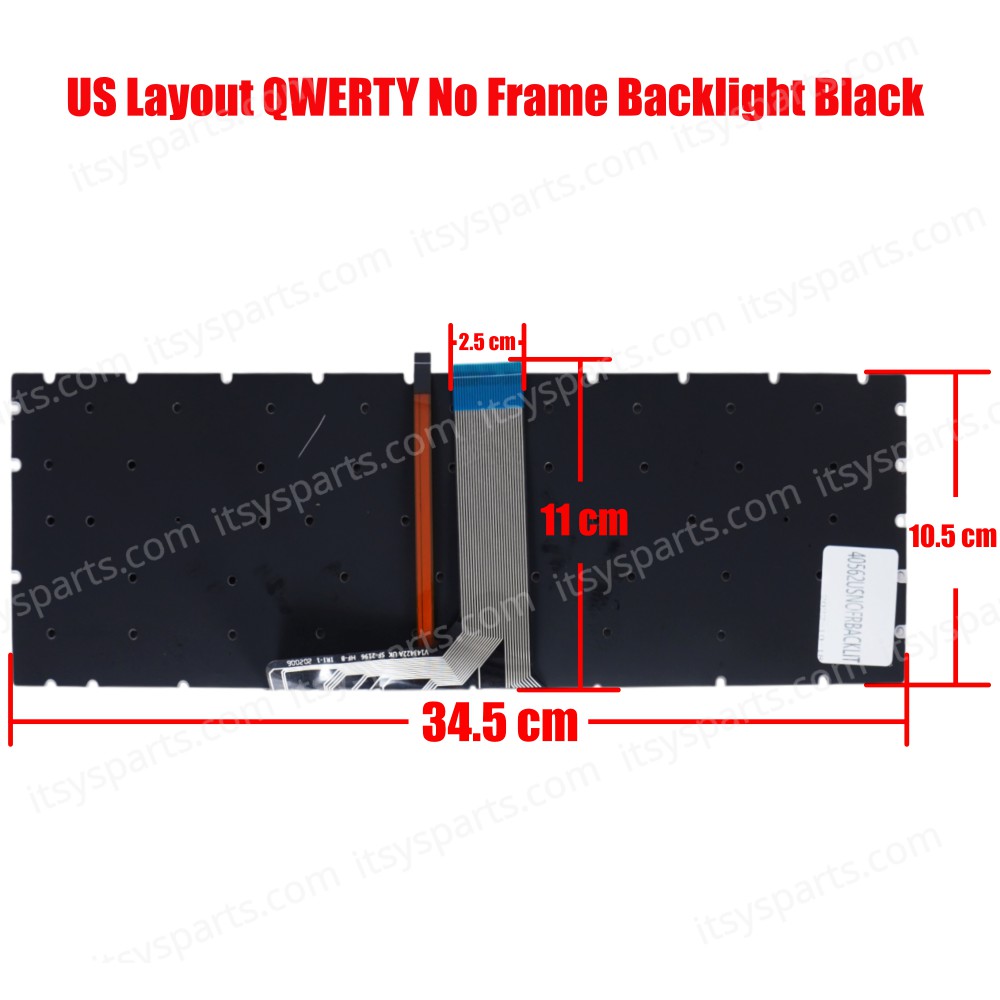 Laptop Keyboard for MSI GE72 GE62 GS60 GS70 GT72 GP62 GP72 GT73VR GS72 GL62VR GE72VR (Ref.40562USNOFRBACKLIT)