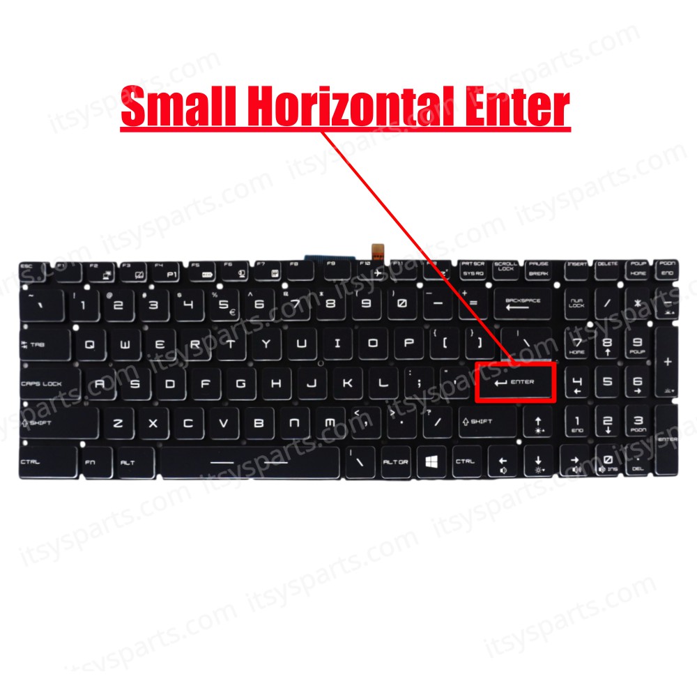Laptop Keyboard for MSI GE72 GE62 GS60 GS70 GT72 GP62 GP72 GT73VR GS72 GL62VR GE72VR (Ref.40562USNOFRBACKLIT)