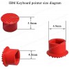 Plastic Cap - Laptop Keyboard Mouse Stick Point Cap Trackpoint Soft Dome Laptop Pointer for IBM Lenovo ThinkPad 0A33908 (Ref. 1-PER0009)