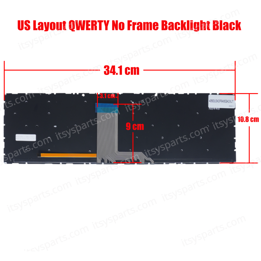 Laptop Keyboard for Lenovo IdeaPad 700-15 700-15ISK 700-17 700-17ISK SN20K28280 T6ZP1-US SN20K28251 US No Frame Backlight Βlack ( SKU.40563USNOFRAMEBACKLIT )