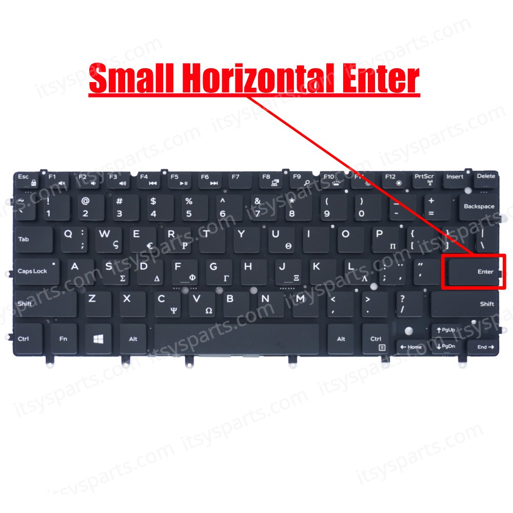 Keyboard - Keyboard Laptop DELL Inspiron 13 7386-2722 (Ref.40479GRNOFRAMEBACKLIT)