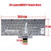 Laptop Keyboard Lenovo ThinkPad Edge 13 E30 E31 0BR3MT 60Y9403 60Y9438 US BLACK (Ref.40566US)