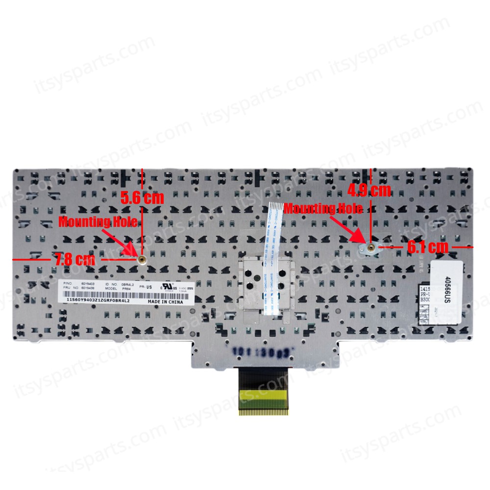 Laptop Keyboard Lenovo ThinkPad Edge 13 E30 E31 0BR3MT 60Y9403 60Y9438 US BLACK (Ref.40566US)