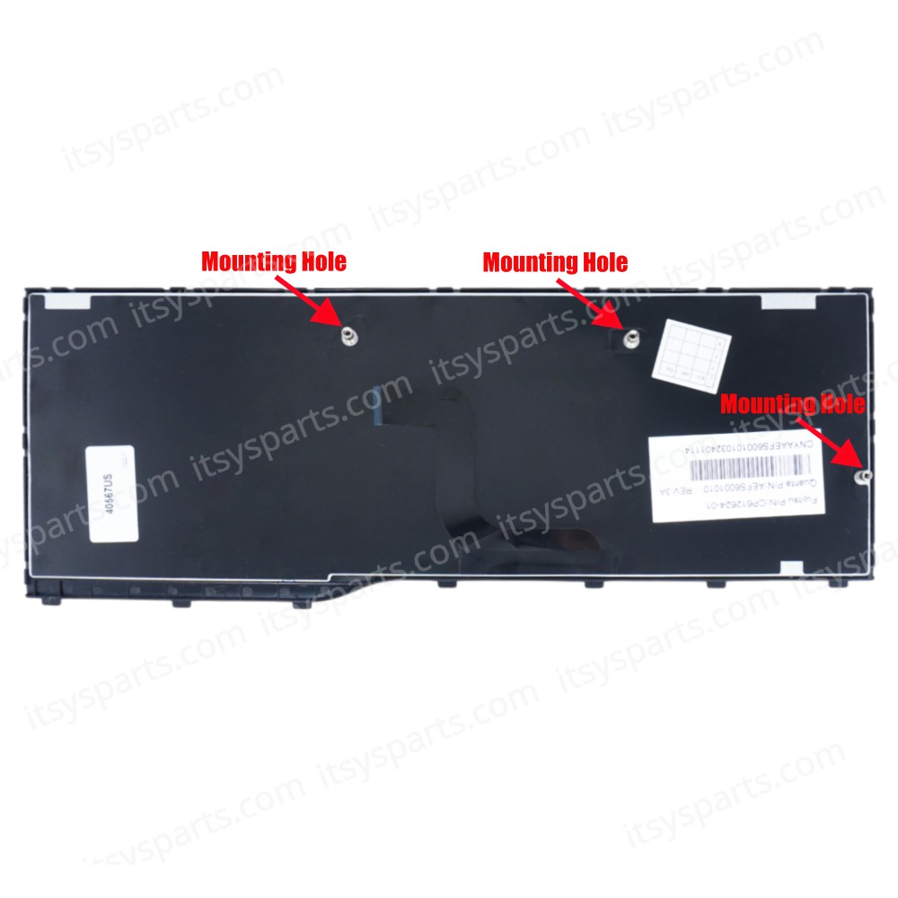 Laptop Keyboard for Fujitsu Siemens Lifebook A552 AH552 CP612624-01 AEFS6U01010 US Glossy Black ( SKU.40567US )