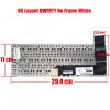 Laptop Keyboard HP Stream 13-C series AEY0BU00030 SG-62290-XUA SN6141W 791433-001 SG-62290-X2A (Ref.40571USWHITENOFRAME)