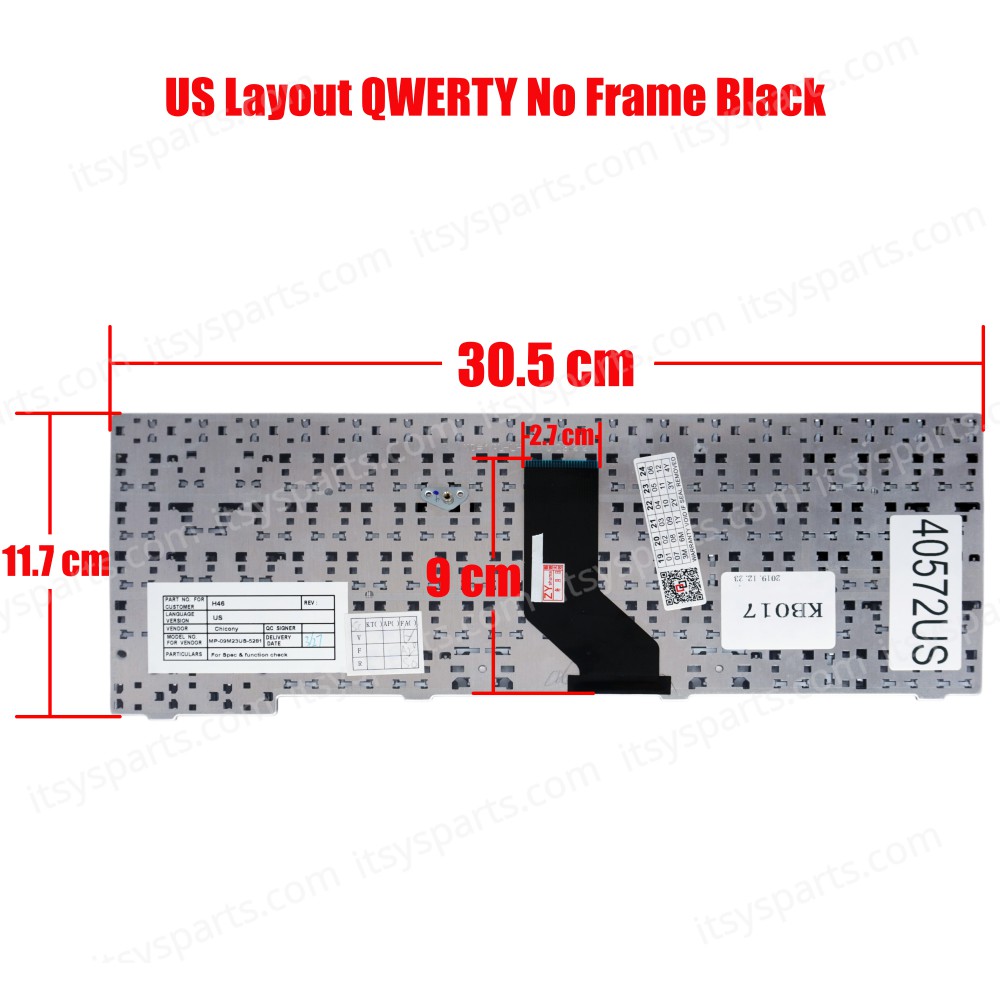 Laptop Keyboard LG A305 A310 A410 C400 C500 C500-G C500-H CD400 CD500 PV510 MP-09M23A0-5281 (Ref.40572US)