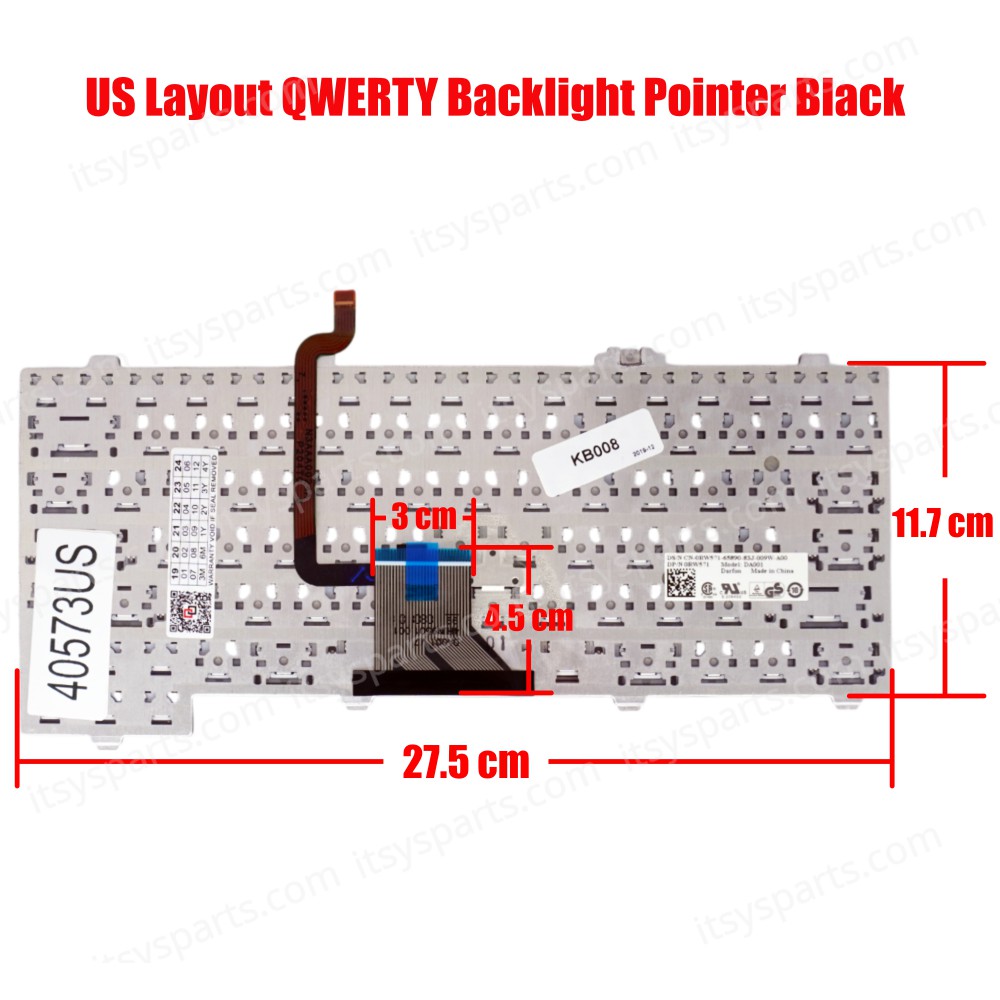 Laptop Keyboard for Dell Latitude XT Series XT2 Tablet Keyboard RW571 0RW571(SKU.40573US)