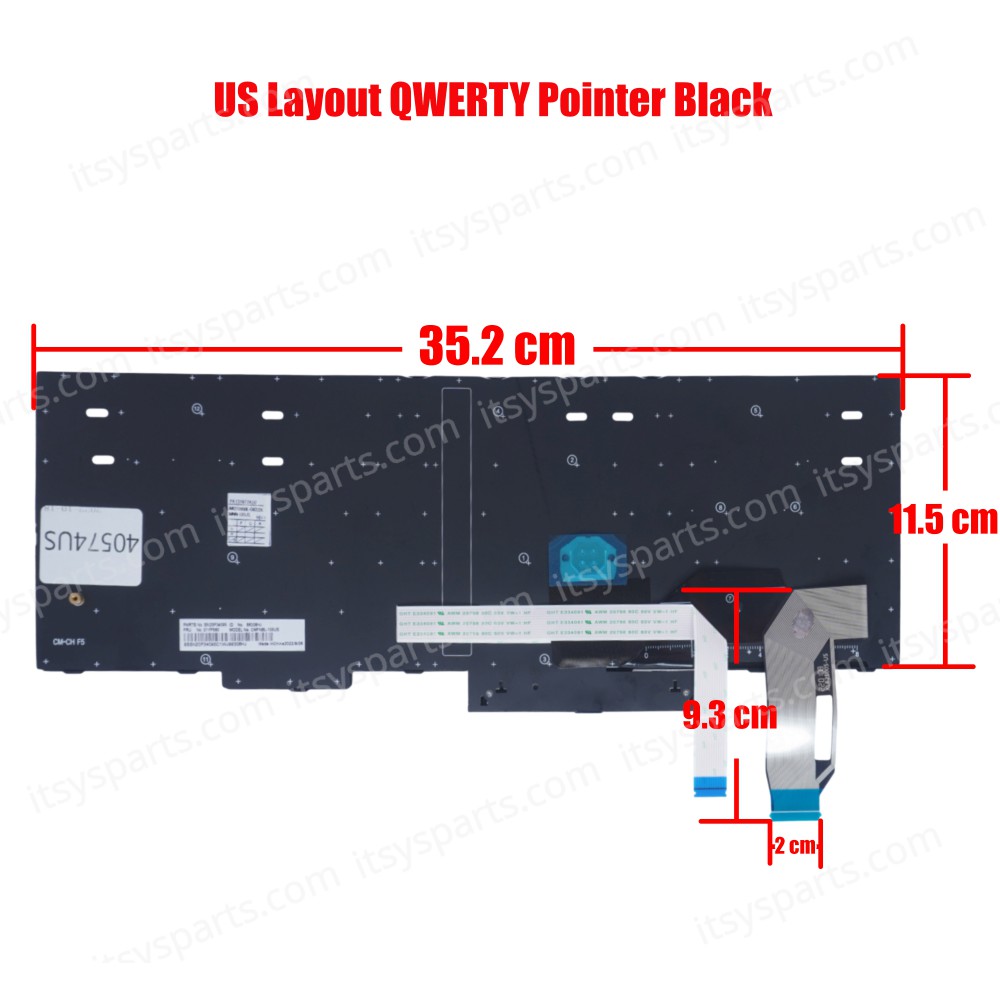 Keyboard-Keyboard Laptop Lenovo thinkpad E580 L580 L590 P52 P72 E590 E585 E595 01YP680 01YP640 01YP560 SN5372BL (Ref.40574US)