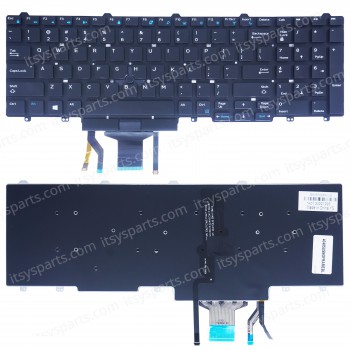 Laptop Keyboard DELL Latitude 7510 Notebook US Layout P/N: 0383D7 383D7 PK1313M1B00 MP-13P53USJ698 16I124513578M(Ref.40485USNOFRAMEBL)