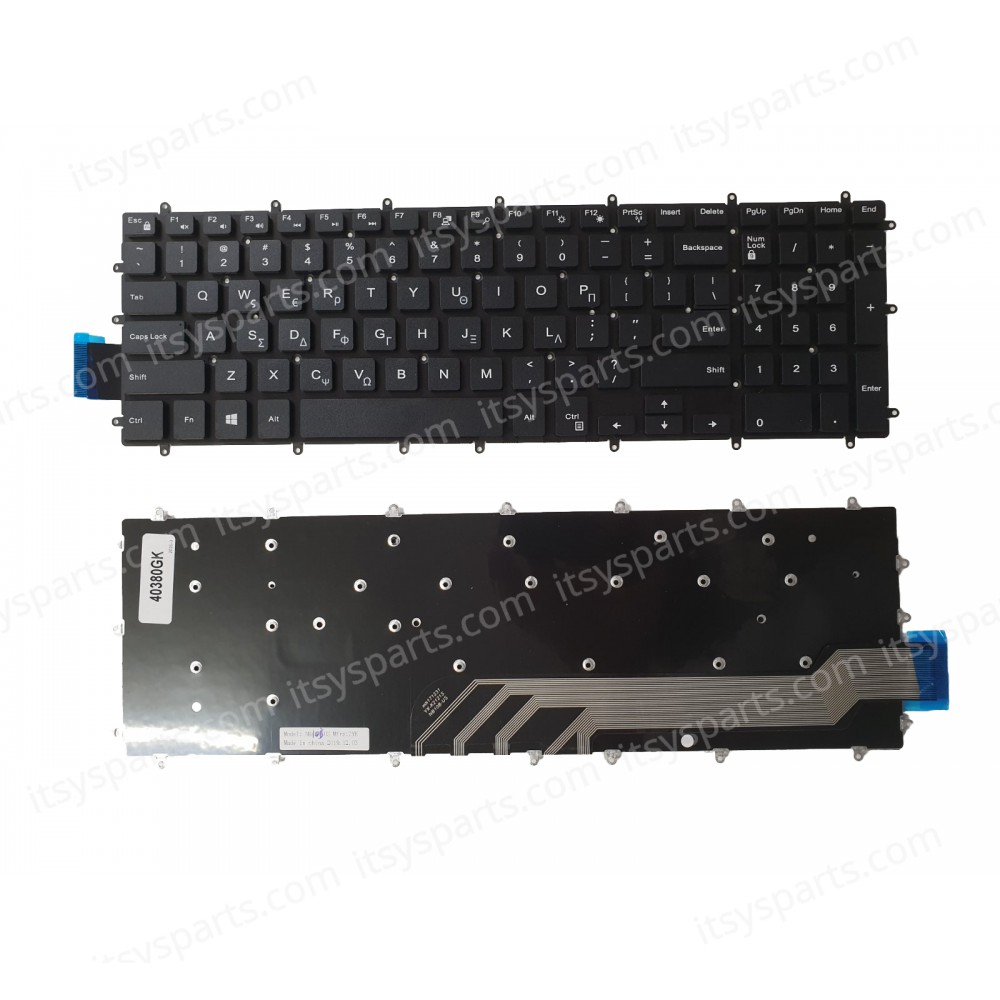 Laptop Keyboard Dell Inspiron Gaming 15-7566 15-7568 15-7567 15-5567 15-5565 15-7000 17-7779 17-7778 P66F001 JJR9TC2 (Ref.40380GR)