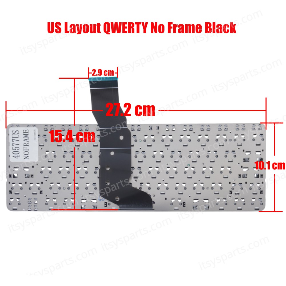 Keyboard-Keyboard Laptop HP Stream 11-d 11-d011wm 11-D010WM 792906-001 794447-001 US (40577USNOFRAME)