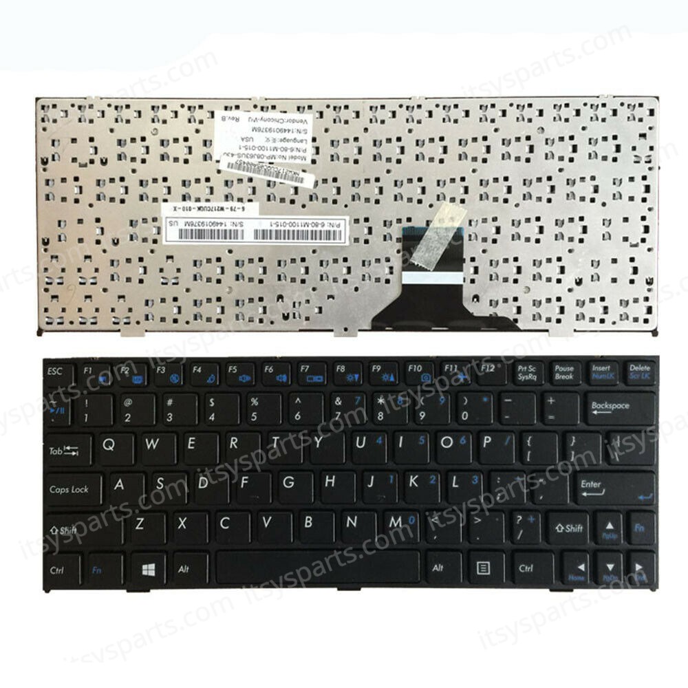 Laptop Keyboard for Turbo-X Clevo M1100 M1110 M1110Q-C M1111 M1115 W110 W110ER W110ERF US BLACK (SKU.40578US)