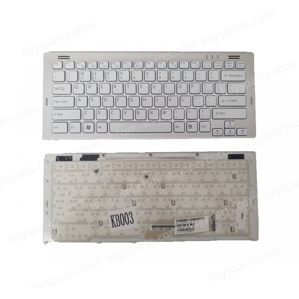 Keyboard Laptop Keyboard Sony Vaio VGN SR VGN-SR Keyboard 148088321 1 480 883 21 81-31405001-12 9J.N0Q82.10U, 148088811 013-206A-8100-B 148088392 81-31405002-79 (Ref.40375USWHITE )