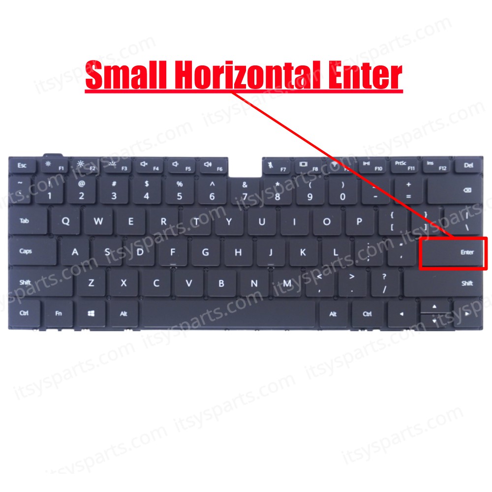 Laptop Keyboard for Huawei MateBook X Pro MACH-W19 MACH-W29 HQZ1011527000 9Z.NEXBN.001 02452533 NSK-360BN US No Frame Backlight Black ( SUK.40585USNOFRBL )