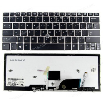 Keyboard Greek-Greek Laptop Keyboard HP EliteBook 2170p 2170 90.4RL07.I0S 677598-07107.E2M 677599-211 705614-BB1 700681-BB1 693363-BB1 with pointer GR Silver Backlight (Ref.40313GRSILVERBACKLIT)