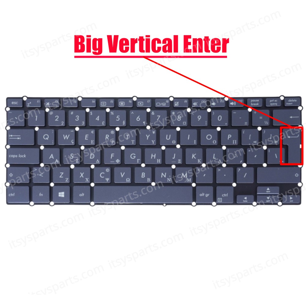 Laptop Keyboard for Asus NovaGo TP370 TP370Q TP370QL TP370QL-1A TP370QL-EL002T TP370QL-EL019T 90NR0061-M00270 90NR0061-R30270 0KNR0-2101GR00 GR No Frame Gray ( SKU.40587GRNOFRAME )