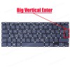 Laptop Keyboard for Asus NovaGo TP370 TP370Q TP370QL TP370QL-1A TP370QL-EL002T TP370QL-EL019T 90NR0061-M00270 90NR0061-R30270 0KNR0-2101GR00 GR No Frame Gray ( SKU.40587GRNOFRAME )