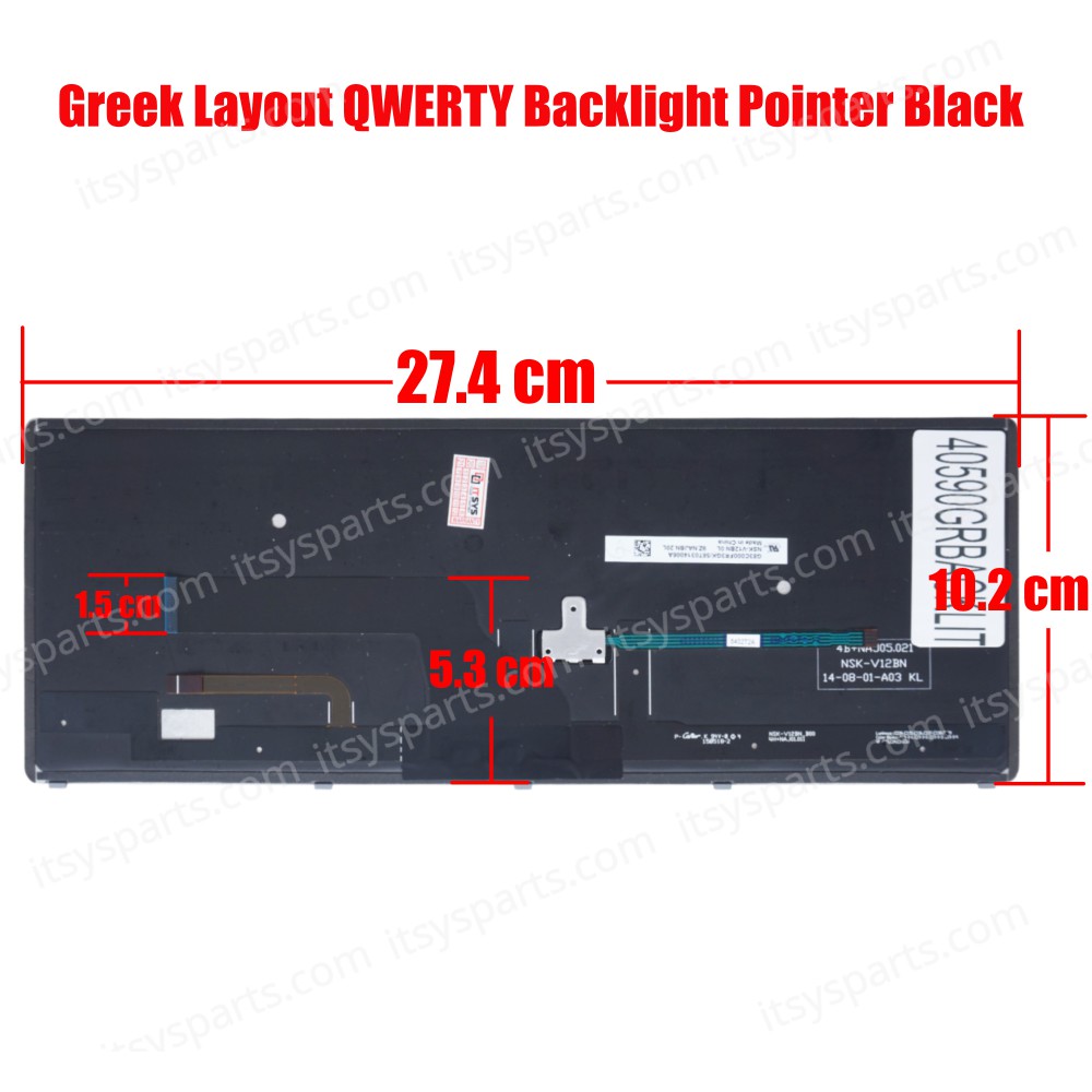 Greek Laptop Keyboard for Toshiba Portege Z20T-B Z20T-B2110 Z20T-B2111 Z20T-B2112 G83C000FR3GK 9Z.NAJBN.20L NSK-V12BN GR Backlight Pointer Black ( SKU.40590GRBACKLIT )
