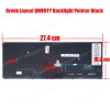 Greek Laptop Keyboard for Toshiba Portege Z20T-B Z20T-B2110 Z20T-B2111 Z20T-B2112 G83C000FR3GK 9Z.NAJBN.20L NSK-V12BN GR Backlight Pointer Black ( SKU.40590GRBACKLIT )