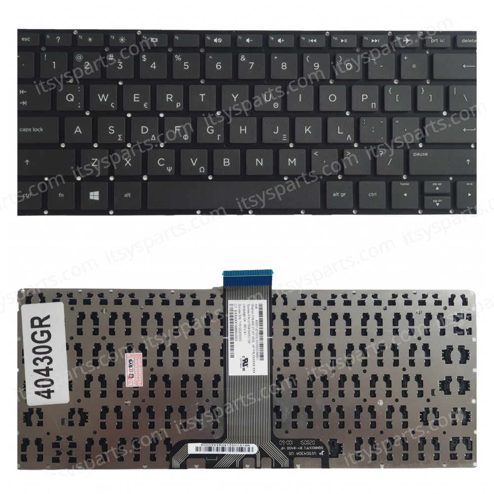 Keyboard Greek-Greek Laptop Keyboard for HP Pavilion X360 11-K 11-k000 X360 11-U000NV HPM14K33US-6981 PK131U41B00 (Ref. 40430GRNOFRAME)
