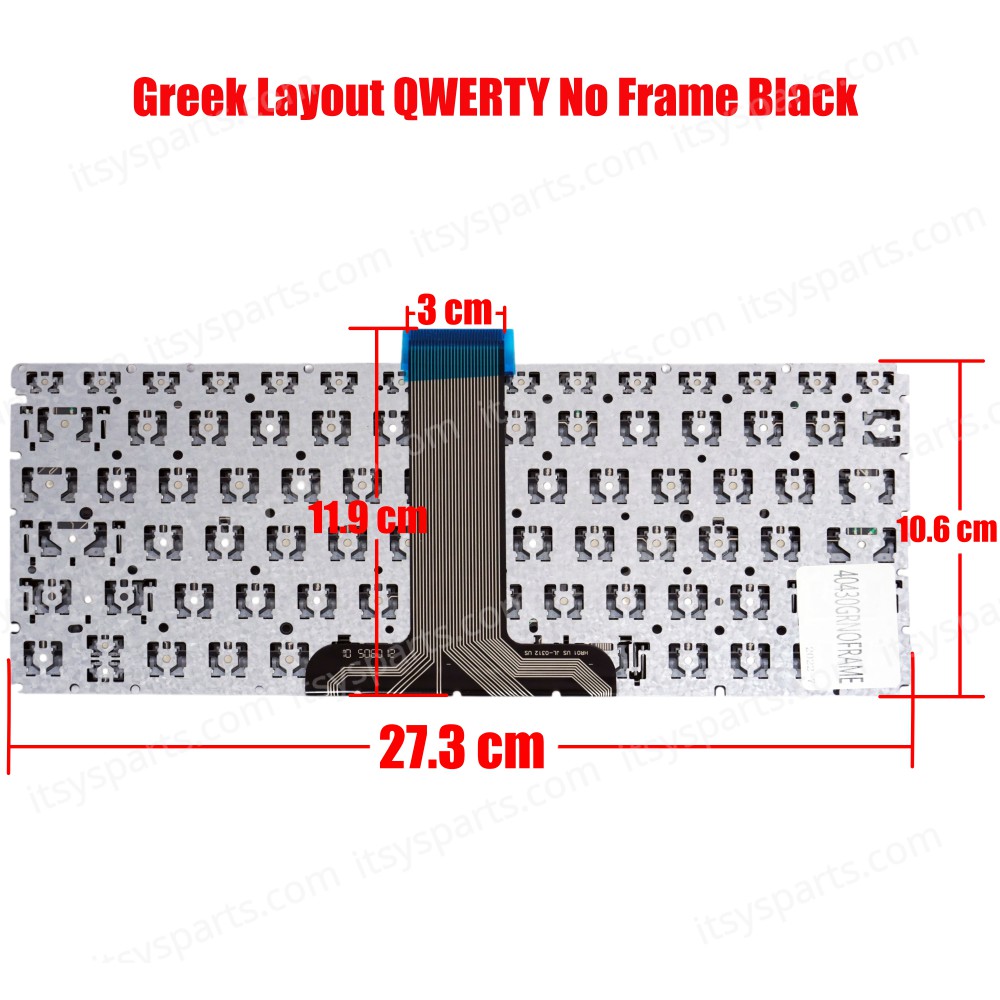 Keyboard Greek-Greek Laptop Keyboard for HP Pavilion X360 11-K 11-k000 X360 11-U000NV HPM14K33US-6981 PK131U41B00 (Ref. 40430GRNOFRAME)
