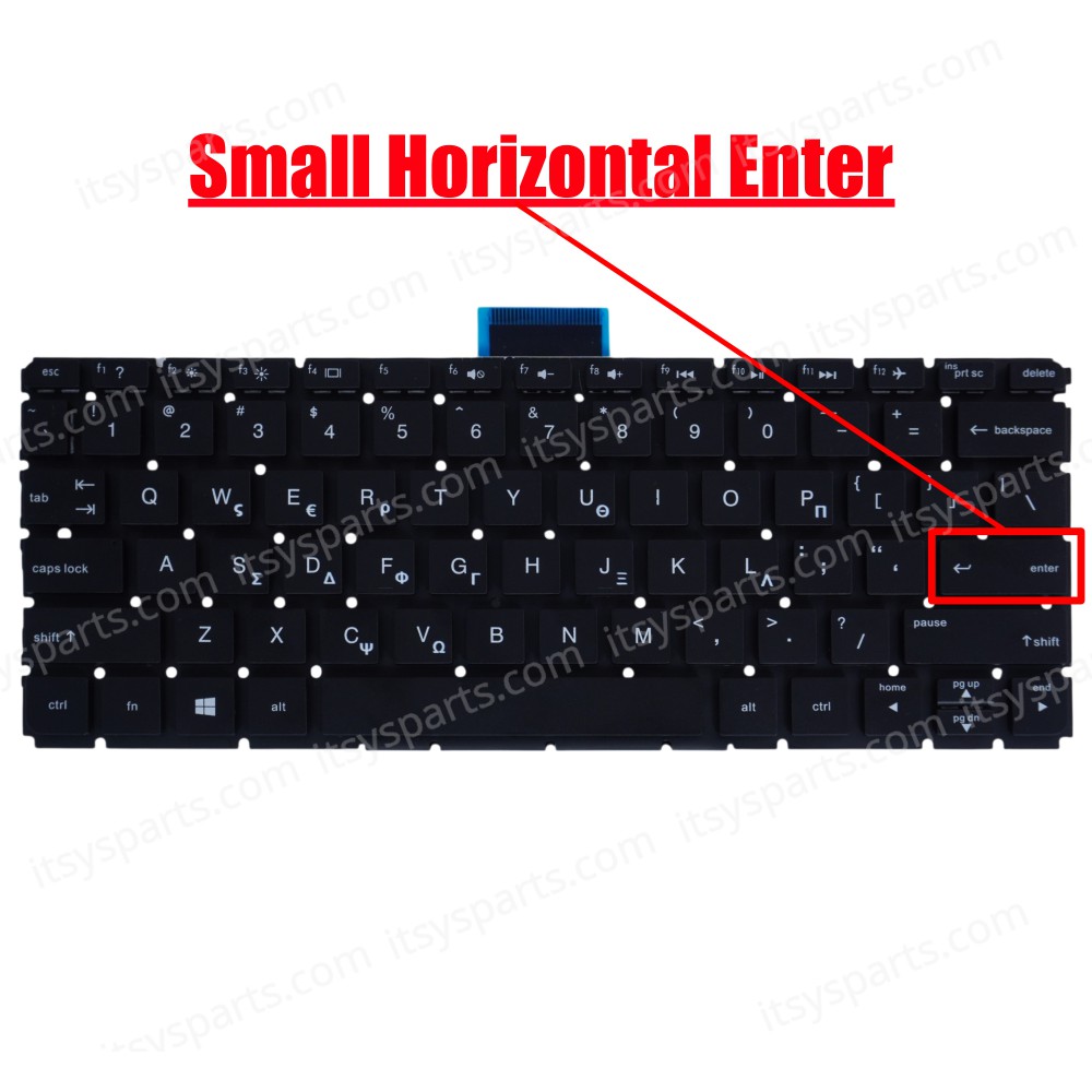 Keyboard Greek-Greek Laptop Keyboard for HP Pavilion X360 11-K 11-k000 X360 11-U000NV HPM14K33US-6981 PK131U41B00 (Ref. 40430GRNOFRAME)