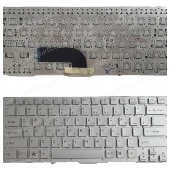 Greek Laptop Keyboard for Sony Vaio VPCSA VPCSB VPCSC VPCSD PCG-41218M 148949681 9Z.N6BBF.001 GR Backlight Silver ( SKU.40594GRSILVERNOFRAME )