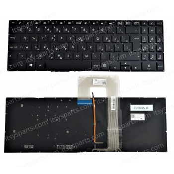 Greek Laptop Keyboard for Asus VivoBook Flip 15 TP510UA TP510UQ 0KNB0-5631US00 AEBKKU00070 SN6570BL5 90NB0GB1-R31US0 GR No Frame Backlight Black ( SKU.No.40595GRBACKLIT )