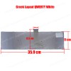 Keyboard Greek-Greek Laptop Keyboard Toshiba Satellite NSK-TVRSC TVNSQ V138170BS1 S50 S50-A S50-A-00G S50-A-10V S50-A-10W S50-A-118 S50-ABT2N22 S50-AST2NX2 S50-AST3NX1 S50D S50D-A S50D-A-00G S50t GR VERSION WHITE KEYBOARD(Code 40307GRWHITE)