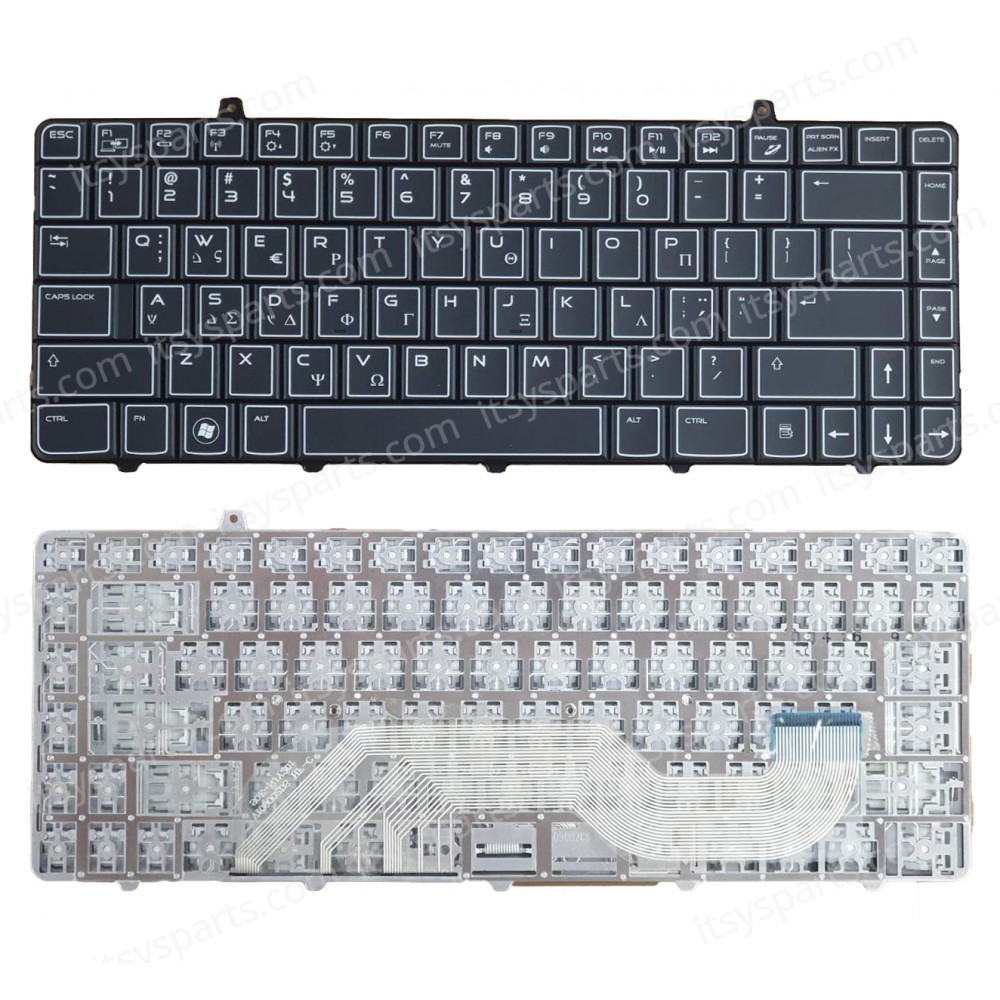 Keyboard Greek - Greek Laptop Keyboard Dell Alienware M11 M11X M11X-R1 T3VFT 0T3VFT (SKU.40598GR)