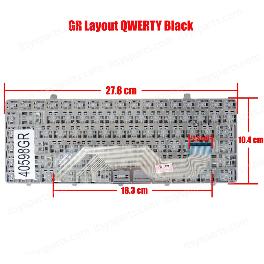 Keyboard Greek - Greek Laptop Keyboard Dell Alienware M11 M11X M11X-R1 T3VFT 0T3VFT (SKU.40598GR)
