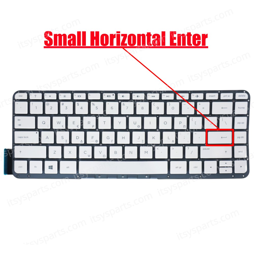 Greek Laptop Keyboard HP Split 13-M000 Split 13 X2 13-M (SKU.40599GRWHITE)