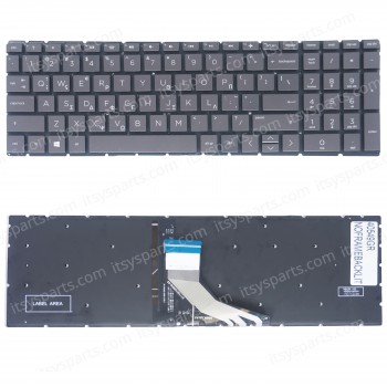 Keyboard Laptop HP 250 G7 255 G7 15-DA 15-DB 9Z.NEZSC.40U 6MP21ES#ABU 9Z.NEZSC.401 PK1329l1C00 TPN-C135 17-por TPN-C136 250 G7/255 G7/256 G7 7J1880 L20386-001 GREEK No Frame Layout keyboard (Ref.40549GRNOFRAMEBACKLIT)