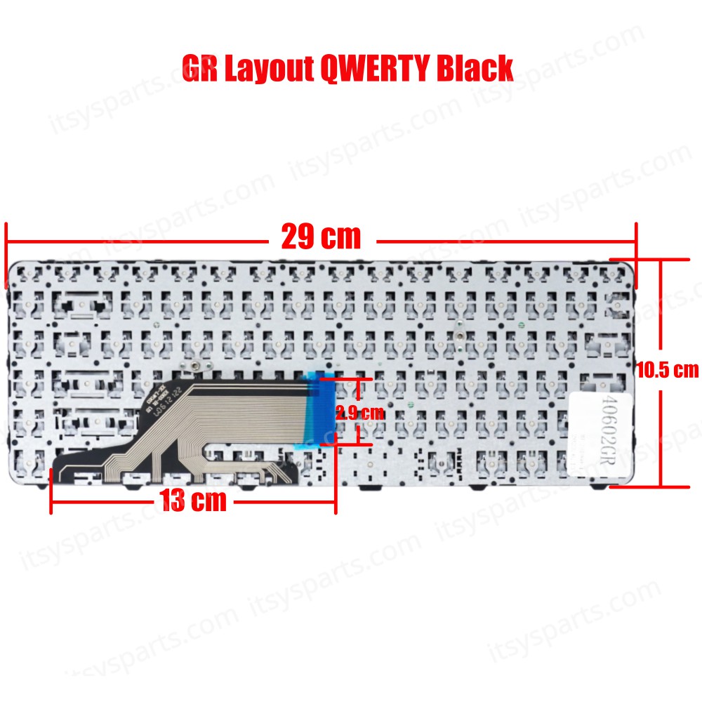 Keyboard Greek - Greek Keyboard Laptop HP PROBOOK 430 G3 440 G3 445 G3 446 G3 640 G2 (Ref.40602GR)