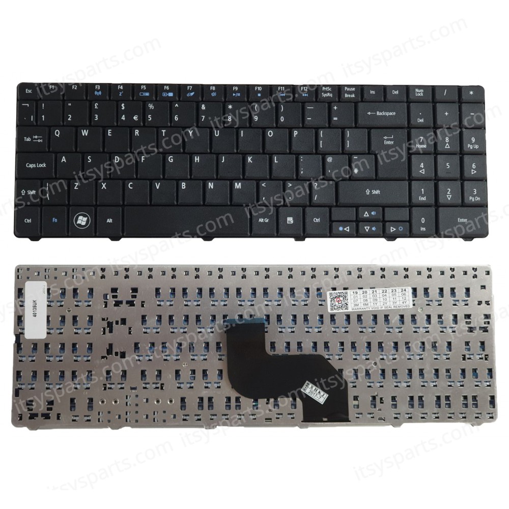 Laptop Keyboard Medion Akoya E6217 MD97718 MD97719 P6625 MD97409 MD97442 E7221 H36 H36Y H36YB H36X E6228 Acer Aspire 5732 5241 5332 5334 5516 5517 5532 5534 5541 5541G (Ref.40527UK)