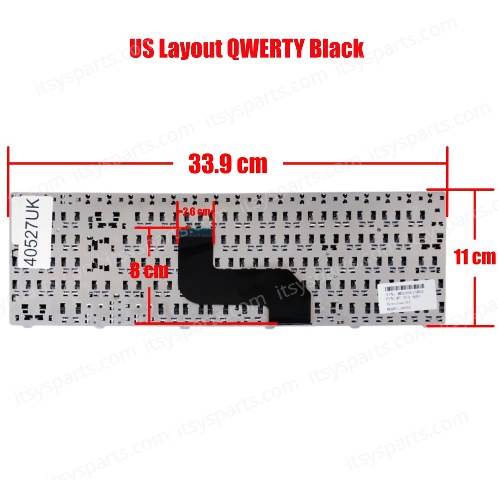 Laptop Keyboard Medion Akoya E6217 MD97718 MD97719 P6625 MD97409 MD97442 E7221 H36 H36Y H36YB H36X E6228 Acer Aspire 5732 5241 5332 5334 5516 5517 5532 5534 5541 5541G (Ref.40527UK)
