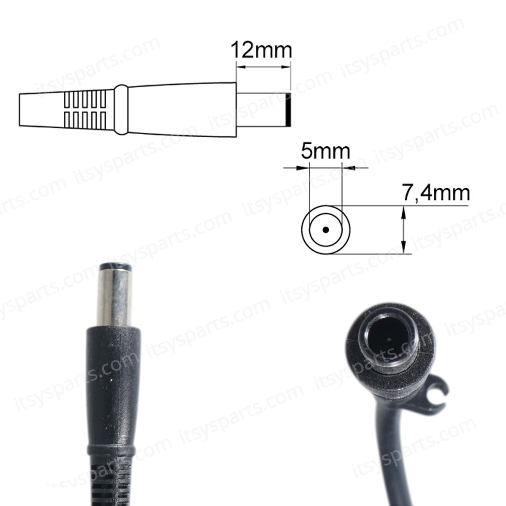 Laptop Power Supply - AC Adapter Charger HP DC7800 DC7900 TC4400 647982-002 648964-002 19.5V 6.9A 135W 7.4x5.0mm OEM (Ref.60201)