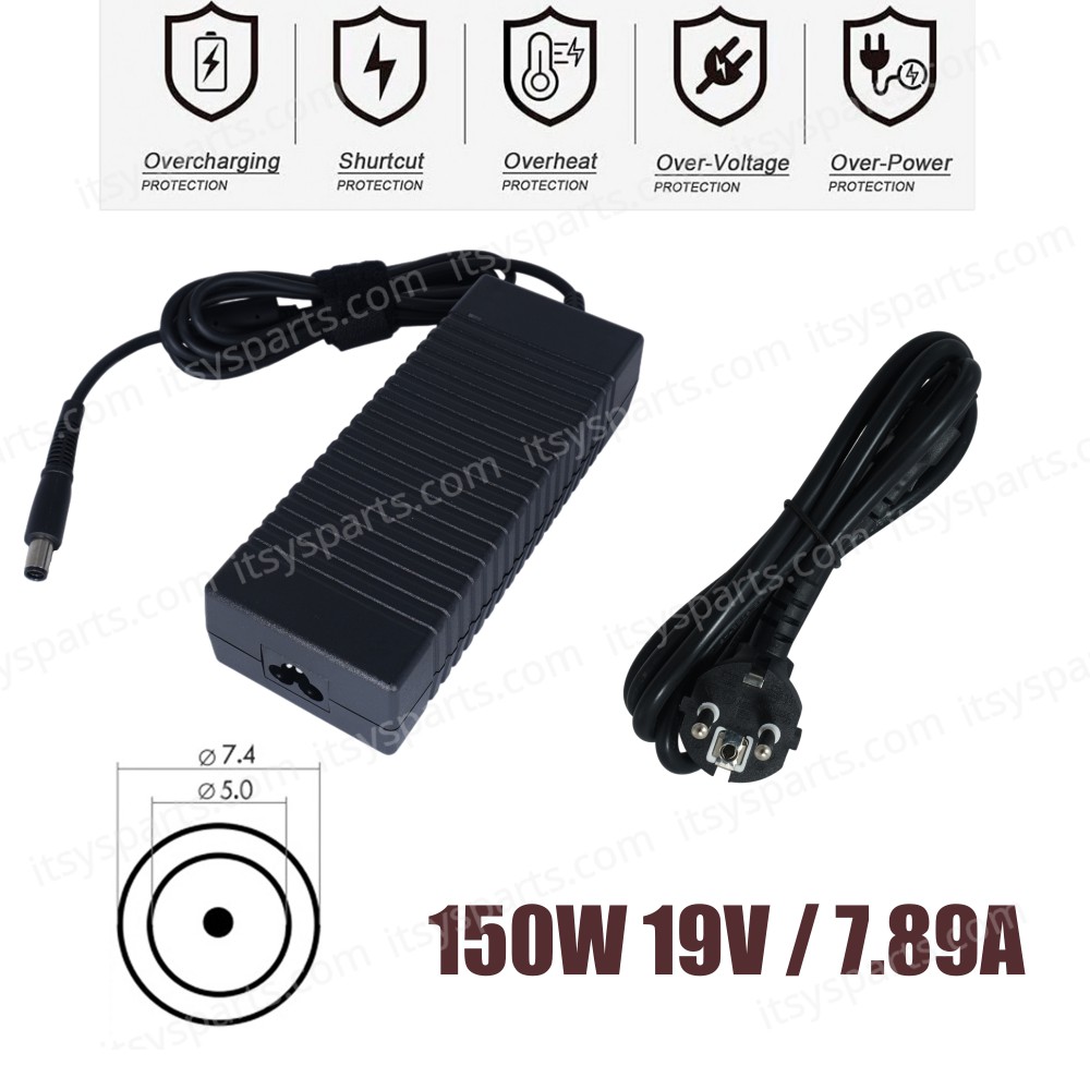 Laptop Power Supply - AC Adapter Charger HP HSTNN-HA09 609919-001 19V 7.89A 150W 7.4x5.0mm OEM (Ref.60218)